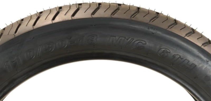 KENDA إطار دراجة نارية أمامي كروز K673 110/90H-18 - لعشاق الكروز، راكبي الرحلات والمستخدمين اليوميين (110-90H 18) مع سلسلة مفاتيح - Image 4